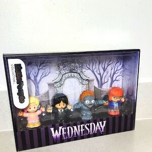 Wednesday Addams Collector Little People Figurine Set Fisher-Price New